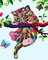 Paint by Numbers for Kids & Beginner, DIY Canvas Painting Gift Kits - Colorful Cats and Butterflies 16 x 20 inch (Without Framed)